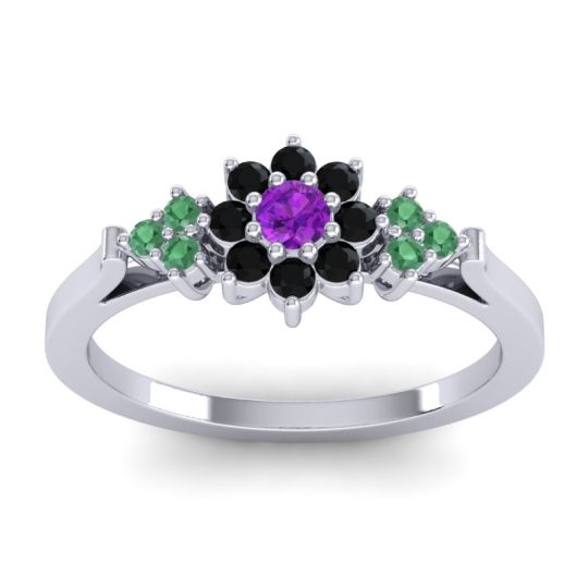 Simple Floral Pave Zepala Ring