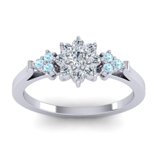 Simple Floral Pave Zepala Ring