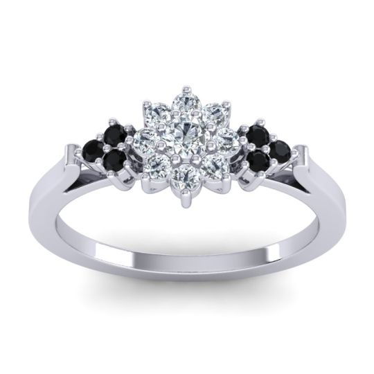 Simple Floral Pave Zepala Ring