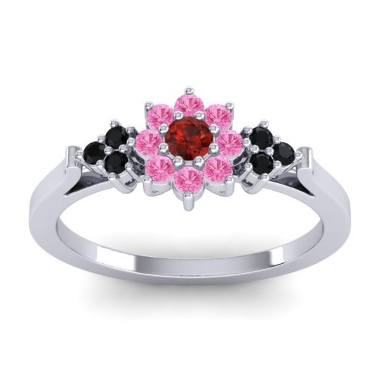 Simple Floral Pave Zepala Ring