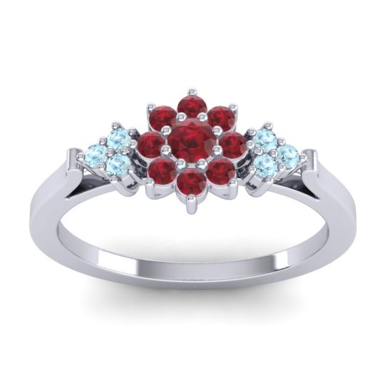 Simple Floral Pave Zepala Ring