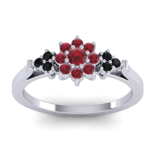 Simple Floral Pave Zepala Ring