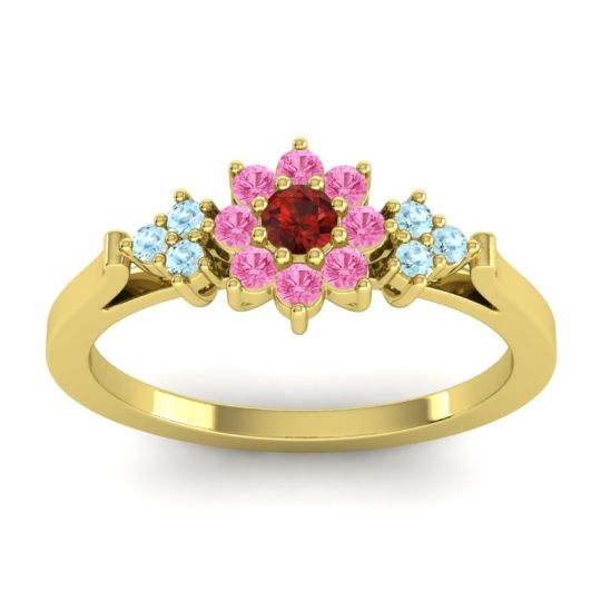 Simple Floral Pave Zepala Ring