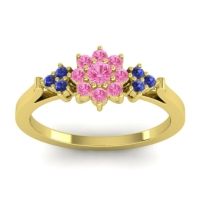 Simple Floral Pave Zepala Ring