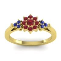 Simple Floral Pave Zepala Ring