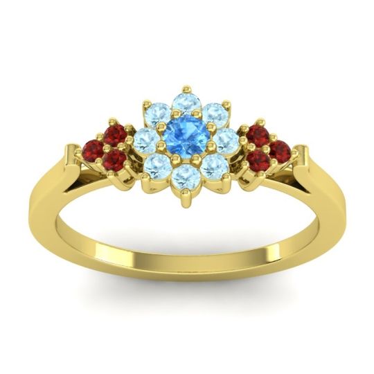 Simple Floral Pave Zepala Ring
