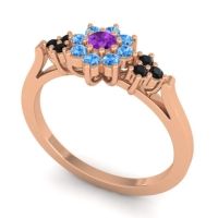 Simple Floral Pave Zepala Ring