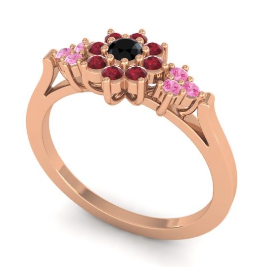 Simple Floral Pave Zepala Ring