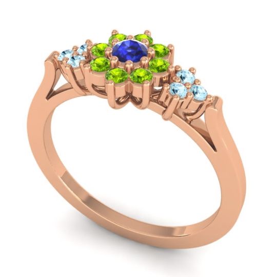 Simple Floral Pave Zepala Ring