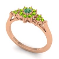 Simple Floral Pave Zepala Ring