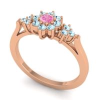 Simple Floral Pave Zepala Ring