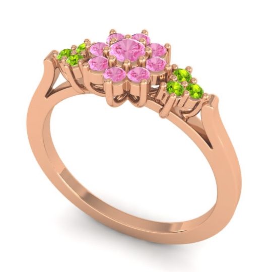 Simple Floral Pave Zepala Ring