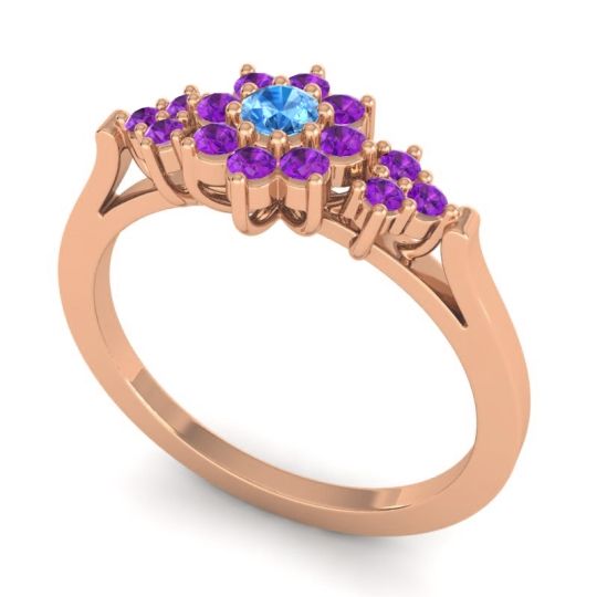 Simple Floral Pave Zepala Ring