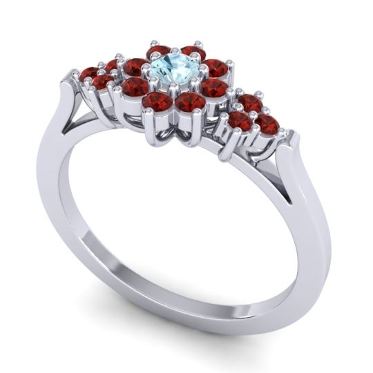 Simple Floral Pave Zepala Ring