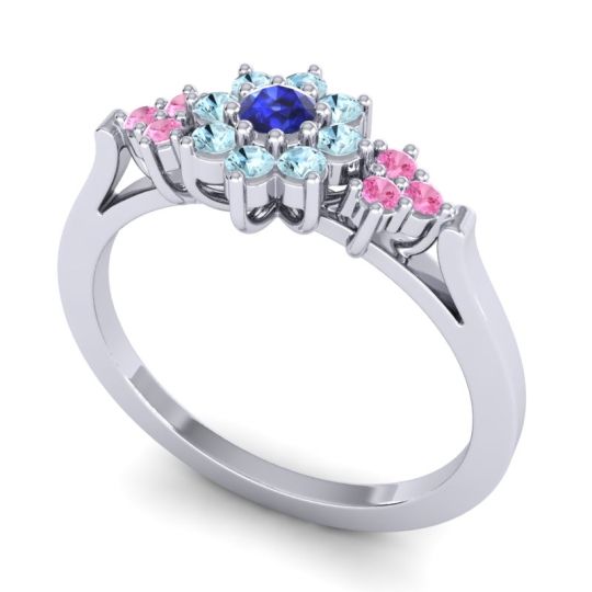 Simple Floral Pave Zepala Ring