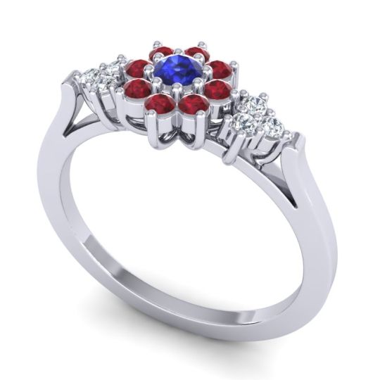 Simple Floral Pave Zepala Ring