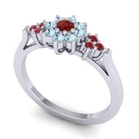 Simple Floral Pave Zepala Ring