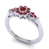 Simple Floral Pave Zepala Ring