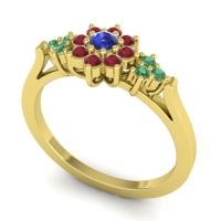 Simple Floral Pave Zepala Ring