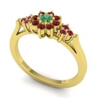 Simple Floral Pave Zepala Ring