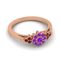 Simple Floral Pave Zepala Ring