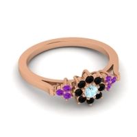 Simple Floral Pave Zepala Ring