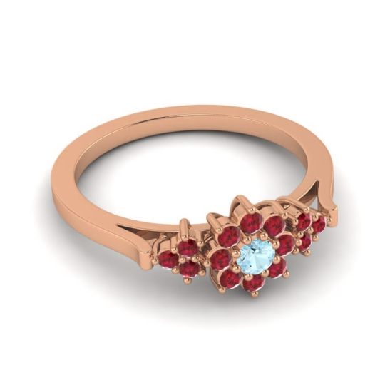 Simple Floral Pave Zepala Ring