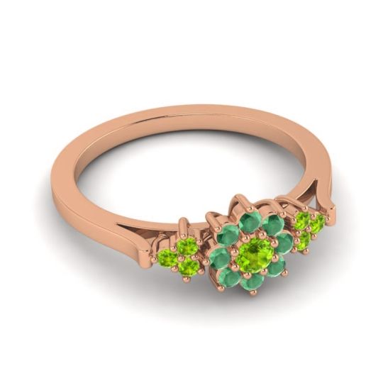 Simple Floral Pave Zepala Ring