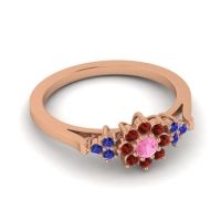 Simple Floral Pave Zepala Ring