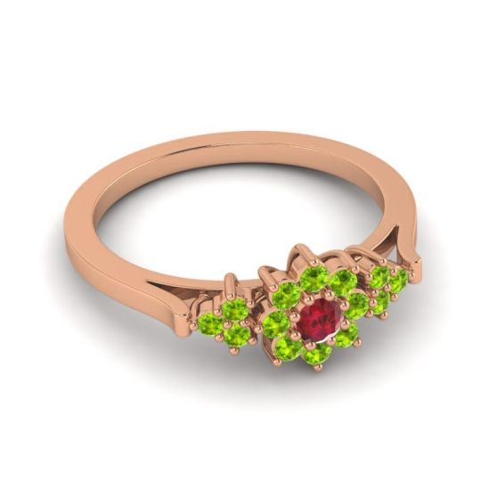 Simple Floral Pave Zepala Ring