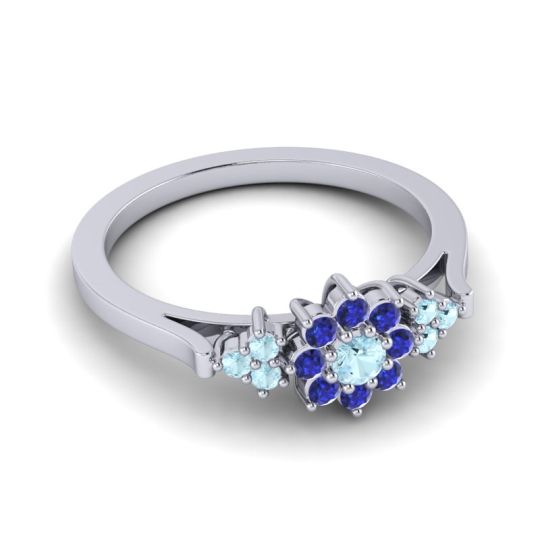 Simple Floral Pave Zepala Ring