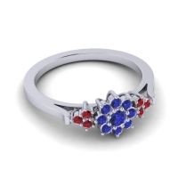 Simple Floral Pave Zepala Ring