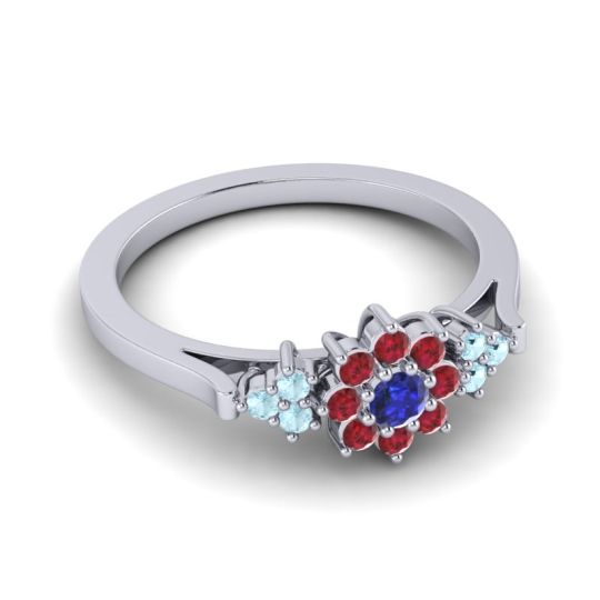 Simple Floral Pave Zepala Ring