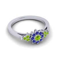 Simple Floral Pave Zepala Ring