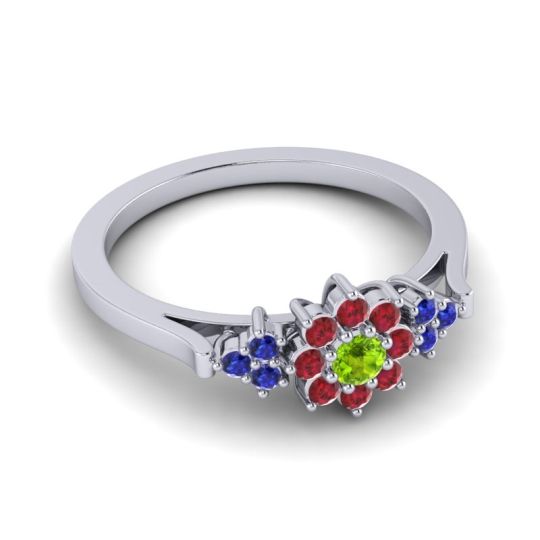 Simple Floral Pave Zepala Ring