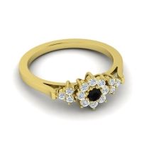 Simple Floral Pave Zepala Ring