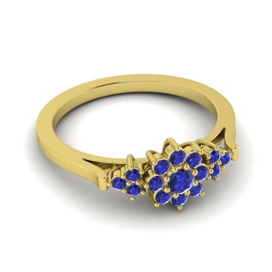 Simple Floral Pave Zepala Ring