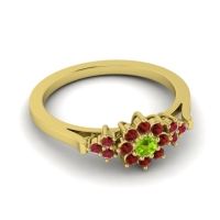 Simple Floral Pave Zepala Ring