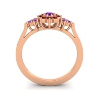 Simple Floral Pave Zepala Ring