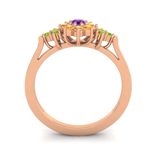 Simple Floral Pave Zepala Ring