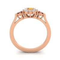 Simple Floral Pave Zepala Ring