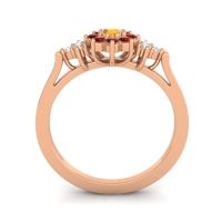 Simple Floral Pave Zepala Ring