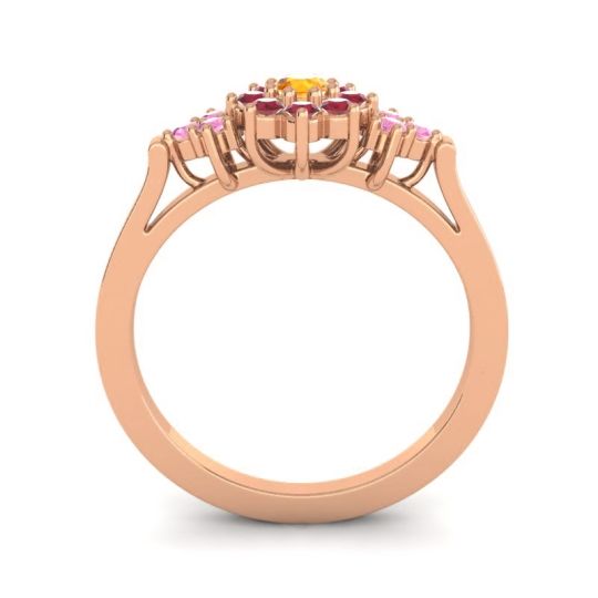 Simple Floral Pave Zepala Ring