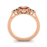 Simple Floral Pave Zepala Ring