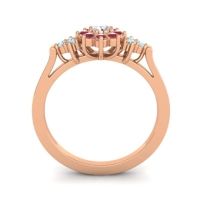 Simple Floral Pave Zepala Ring