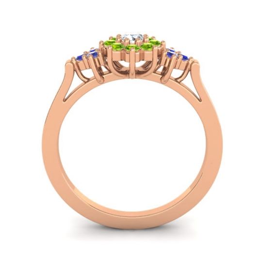 Simple Floral Pave Zepala Ring