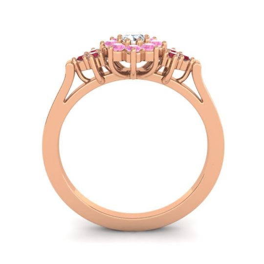 Simple Floral Pave Zepala Ring