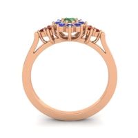 Simple Floral Pave Zepala Ring