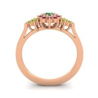 Simple Floral Pave Zepala Ring