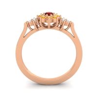 Simple Floral Pave Zepala Ring